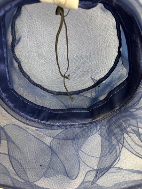 Elegant Derby Dress Hat Bow Blue Adjustable main image 5